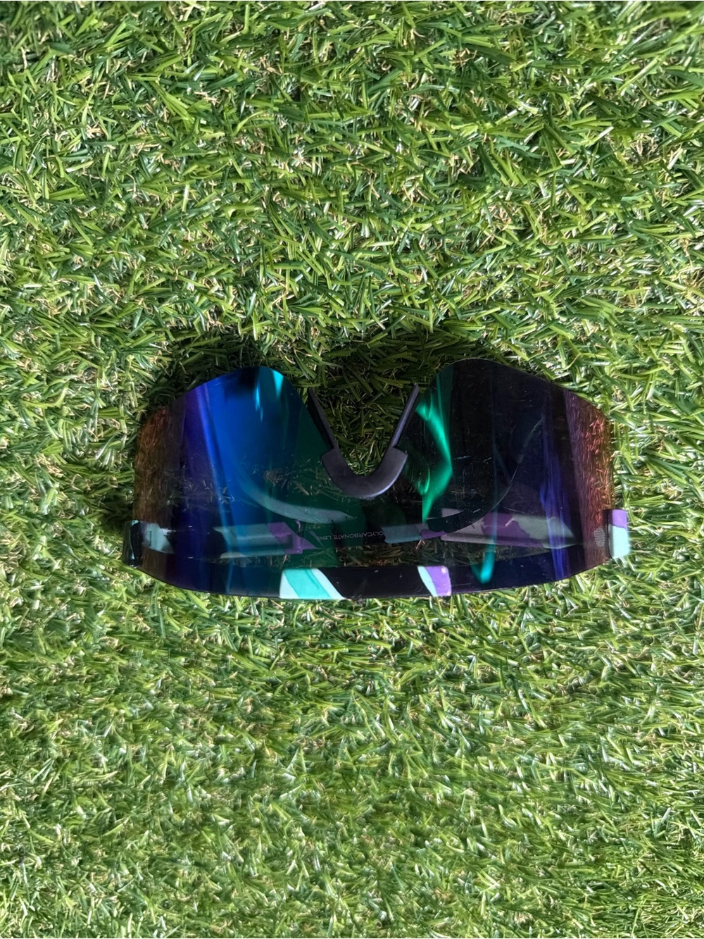 Replacement Mirrored VR/AR Visor Lens - Iridescent Blue-Green